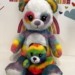 VALENTINE’s DAY BEARS - 18 INCH &  7 INCH - MULTI COLOR - BIG BEAR DOESN’T  TALK