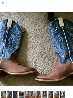 Cody James Cowboy Blue Brown Boots Size 9 E