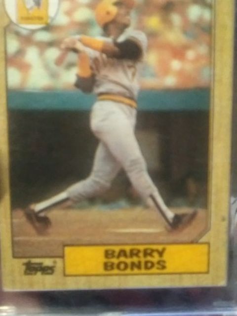 1987 TOPPS Barry Bonds Rookie Card