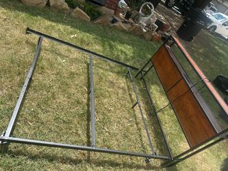 Queen Size Bed Frame with Plugs