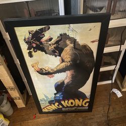 King Kong Poster In Frame 
