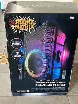 Speaker with karaoke