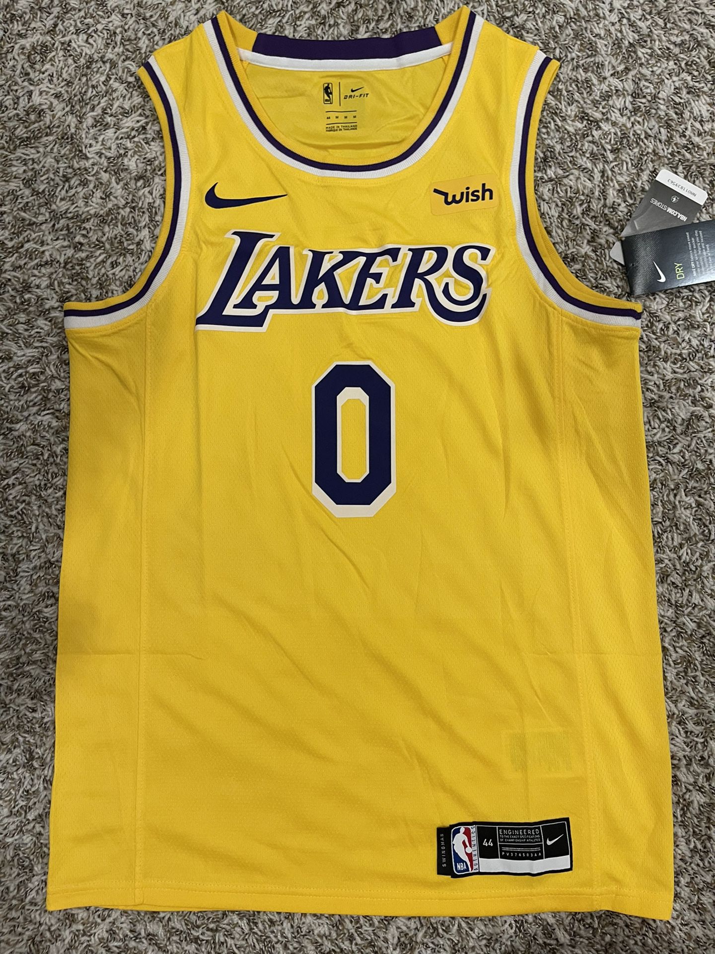 Russell Westbrook #0 Lakers Jersey M-XL