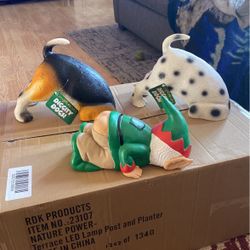 Digging Doggies And Gnome Decor 