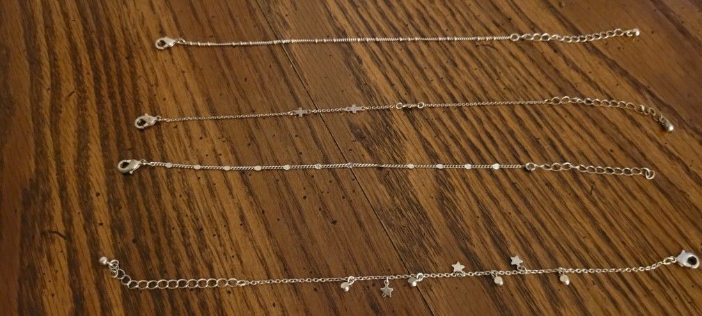 4 Anklet Bracelets