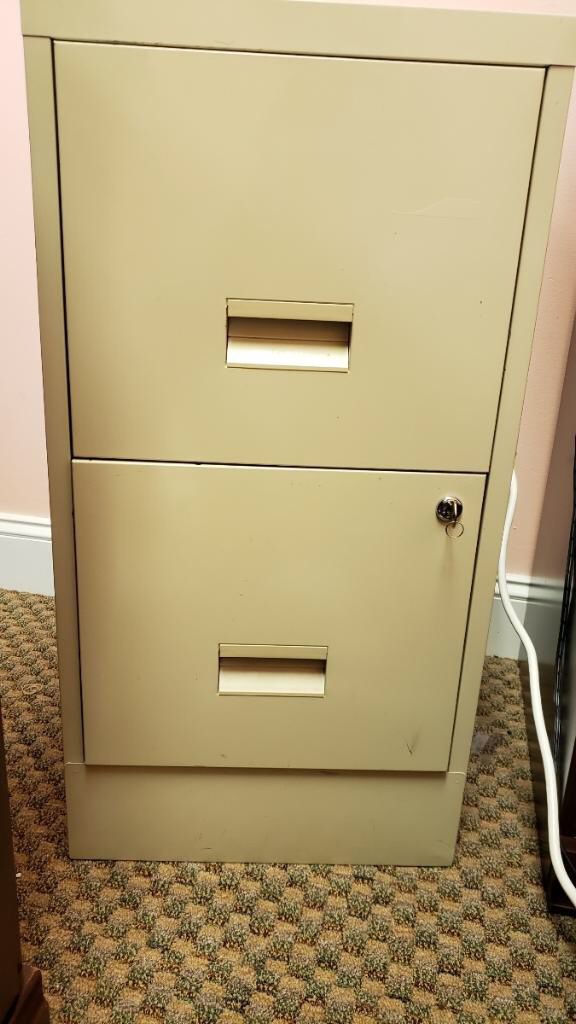 Two file cabinets