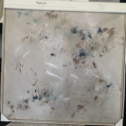 New Studio McGee 36 x36 Pastel Abstract Framed Wall Art Canvas