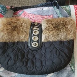 Coach Rabbit Fur Bag Authentic $75 Pickup In Oakdale 