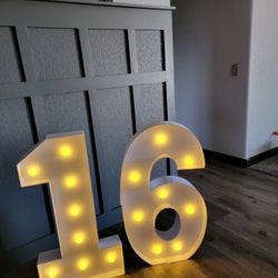 Light Up Numbers 16