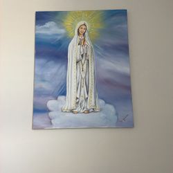 Our Lady Of Fatima Canvas Painting