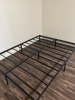 Queen size metal bed frame