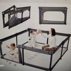 Playpen for babies and toddlers by sweeby baby 79"x71"