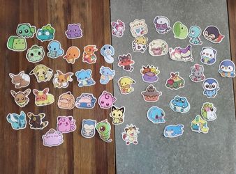 50 Cute Pokemon Kawaii Stickers