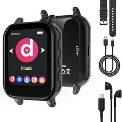 MP3 Player with Bluetooth 5.0,32GB Touchscreen Music Player with Detachable Strap