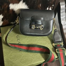 Black Leather Gucci Purse
