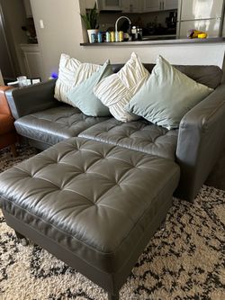 Grey Morabo Couch with chase