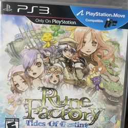 PS3 Rune Factory Tides Of Destiny Brand New 