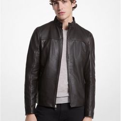 Michael Kors Racer Leather Jacket
