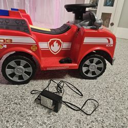 Paw patrol fire truck 