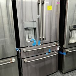 Stainless Steel GE Café 4 Door Counterdepth Refrigerator 