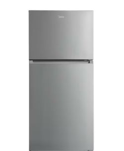 Midea 30 in. 18 cu.ft. Top Freezer Refrigerator in Stainless Steel New Scratch and Dent