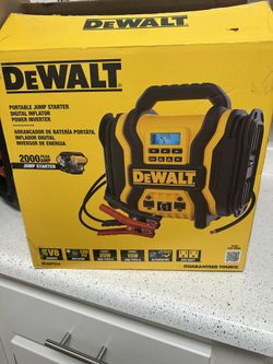 DeWalt Car/Truck Battery Jumper & Air Compressor & 110 Power Inverter