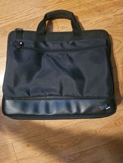Vtg 16" IBM Thinkpad Laptop Messenger Carrying Brief Case Carry On Bag Black BH