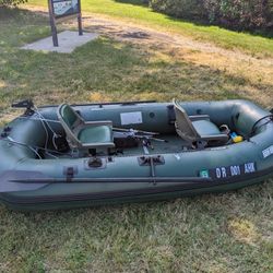 Sea Eagle Stealth Stalker 10' Inflatable Boat & Electric Motor- Used $1450 OBO