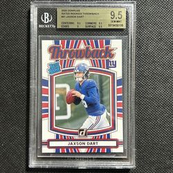 2025 Donruss Jaxson Dart RC THROWBACK RATED ROOKIE BGS 9.5 GEM MINT #41 New York Giants🔥🔥🔥