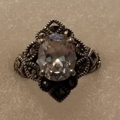Ring Sterling silver And Marcasites 