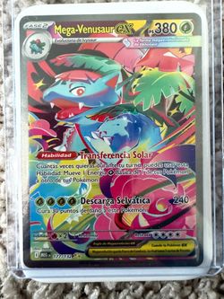 Spanish Pokemon Mega Evolution Mega Venusaur EX SIR 177/132 -