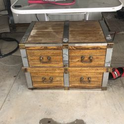 Storage Chest w/ 4 Deep Drawers