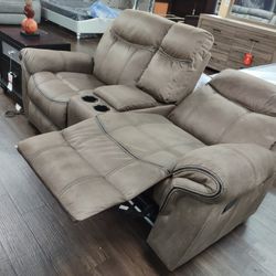 New Glider Recliner Loveseat