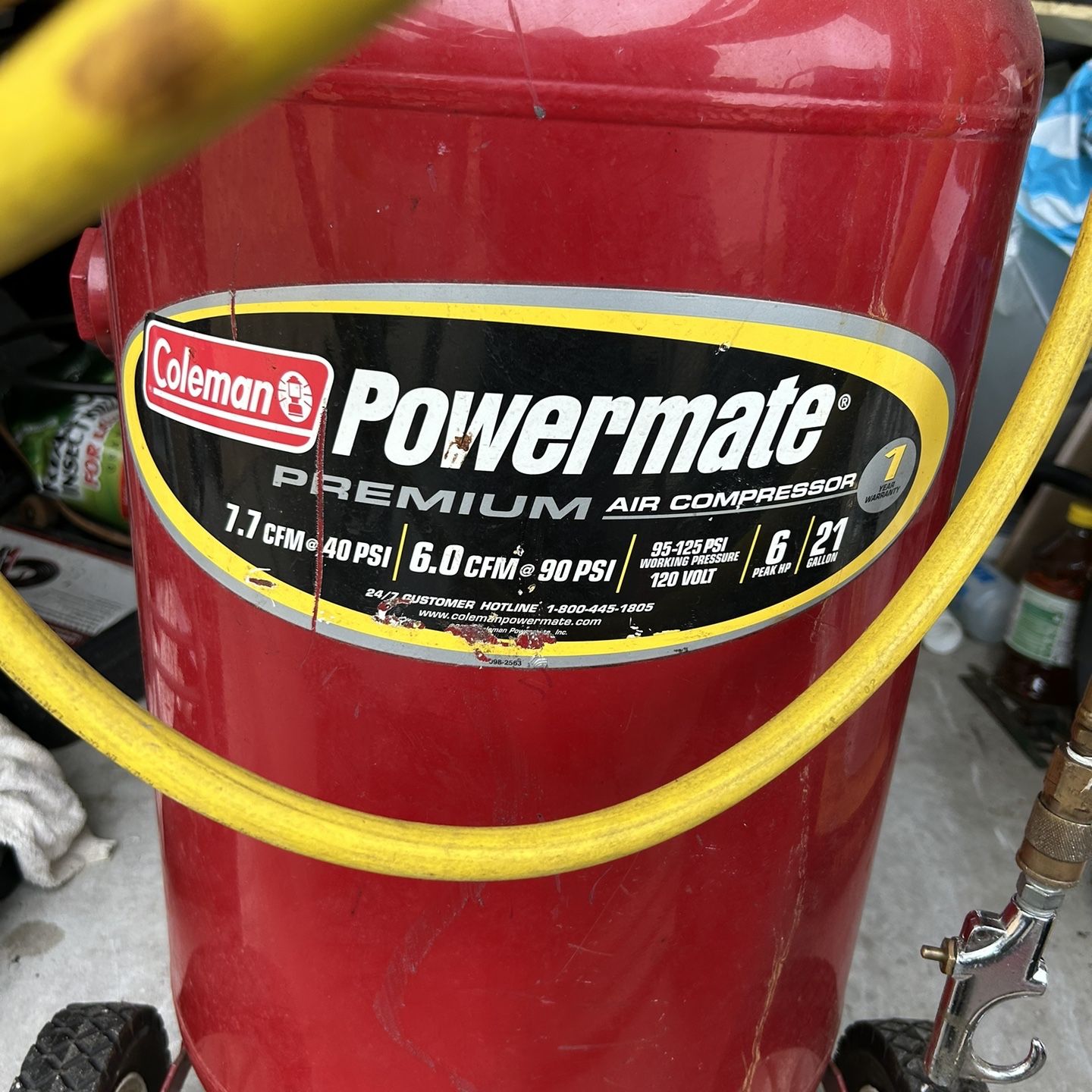 Cleaning Up My Garage: Coleman Power mate VL0602112 Compressor for