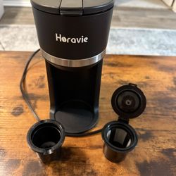 HORAVIE Single Serve Coffee Maker – 2-in-1 (Pods & Ground Coffee) 
