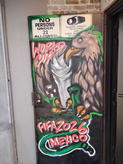 Mexico fifa window decoration