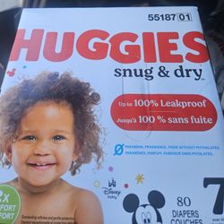 Huggies Size 7 80 Count $40