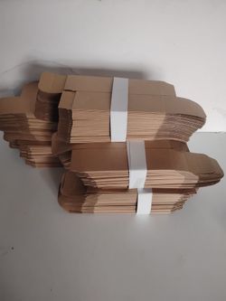 Lot 250 Brand New Flat-Pack Cardboard Boxes - 2 by 6 inches