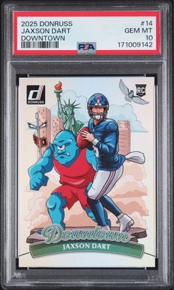 2025 Donruss Jaxson Dart Downtown PSA 10 RC