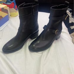 Black Leather Cole Haan Boots