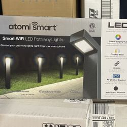 Atomi Smart WiFi LED Pathway Lights - 4 Pack Starter Kit,