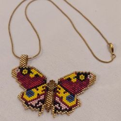LARGE SIZE BUTTERFLY BRAIDED PENDANT NECKLACE ♥️ PRICE HAS BEEN REDUCED!!