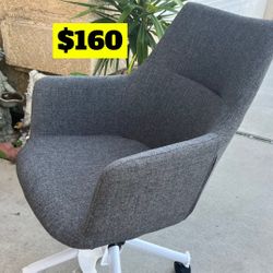 Brand New. Mid Century Modern Office Chair. Charcoal Grey. Retails Over $330