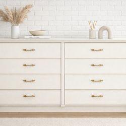 Cream 8 Drawer Dresser– Ready Now