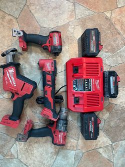 Milwaukee M18 FUEL Tool Set with Batteries and Charger