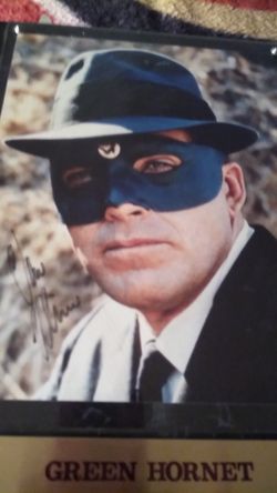Green hornet autographed picture with certificate