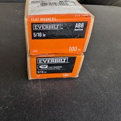 Everbilt Flat Washers 5/16in 100 pk