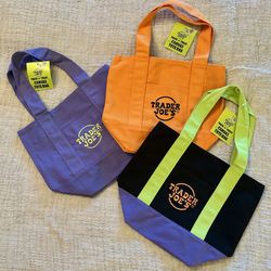Trader Joe’s Halloween/Fall Mini Canvas Tote Bags