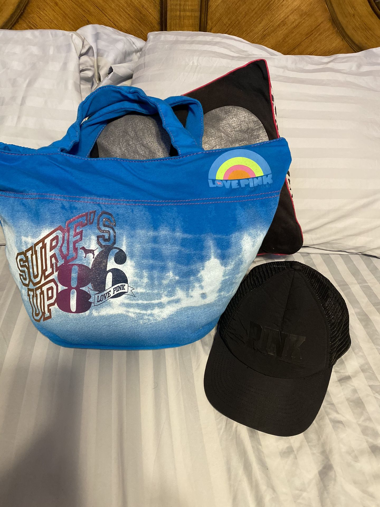 PINK bag and hat