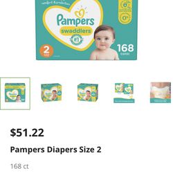Pampers Size 2 Pampers!